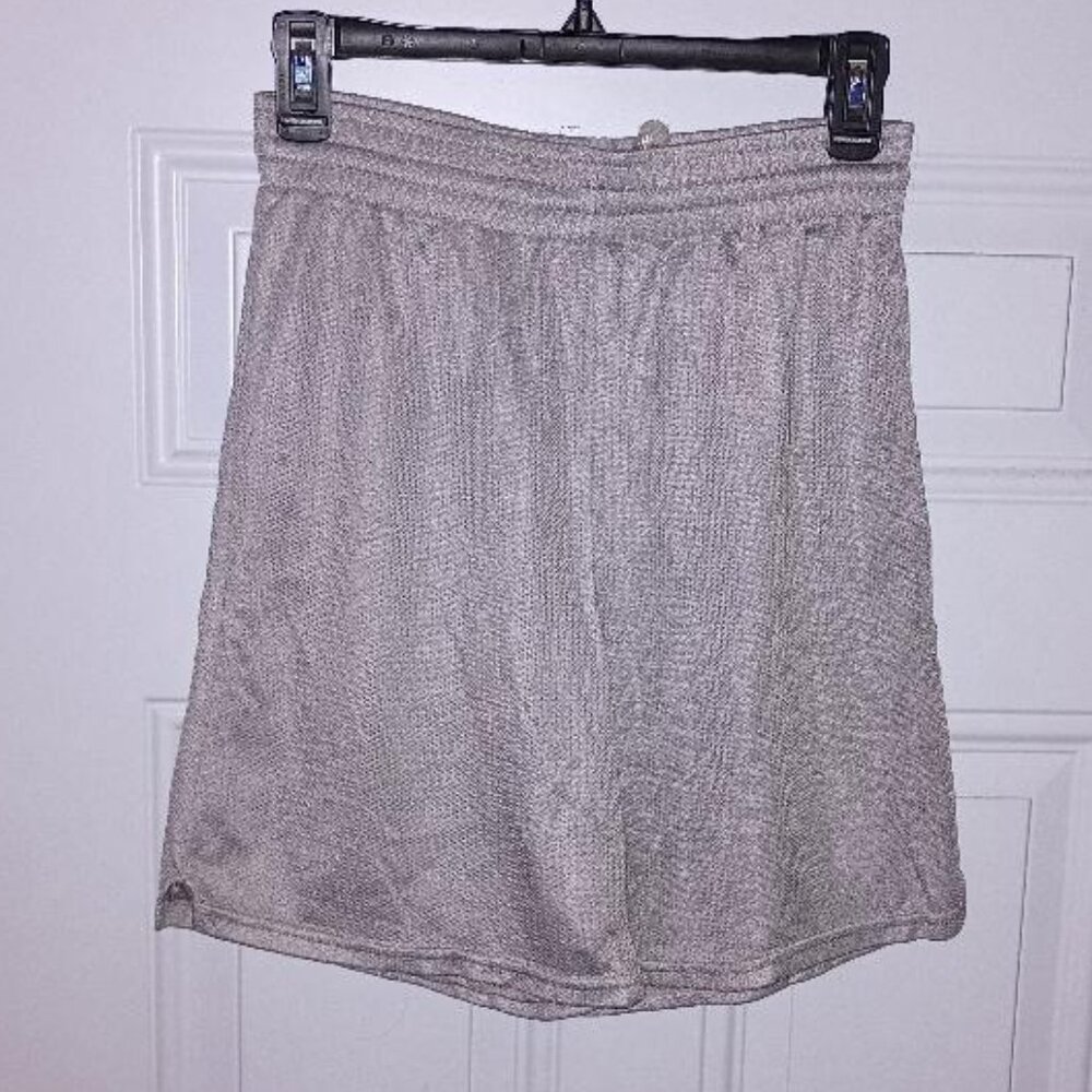 ❤️4 for $20 Teamwork Athletic Basketball Shorts Silver M Drawstring Elastic